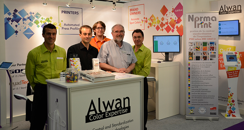 Normaprint sur le stand d'Alwan à Drupa 2016