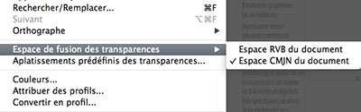 Gestion des transparences dans InDesign