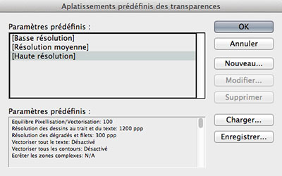 Gestion des transparences dans InDesign